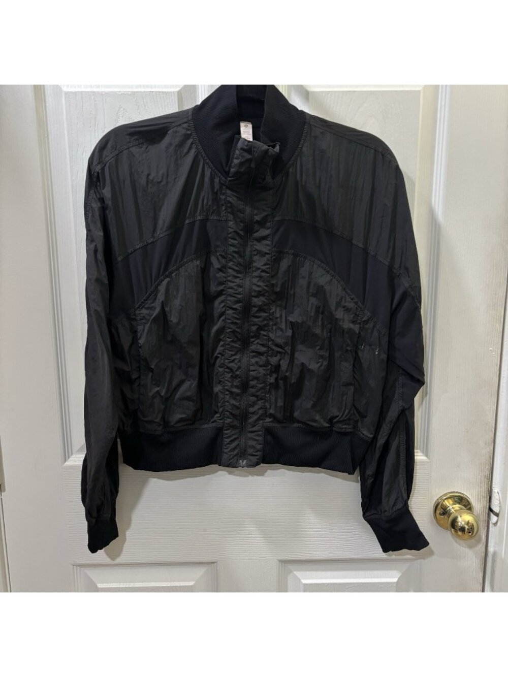 Lululemon Serve It Jacket Bomer Style Mesh Detail Panels Pockets Size 6